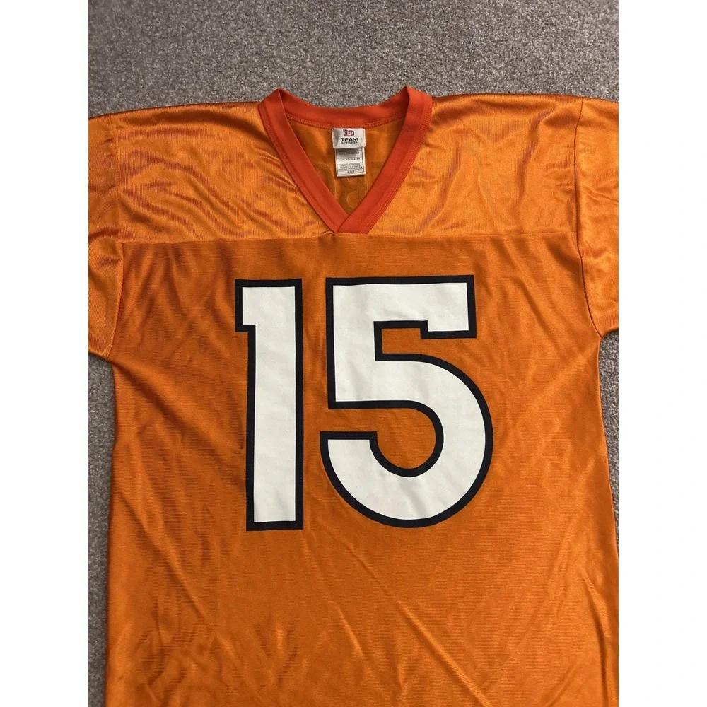 NFL Team Apparel Tim Tebow Denver Broncos Jersey‎ Mens M Orange Excellent #15